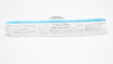 BD 381423 Insyte Autoguard Shielded IV Cath. 22Ga x 1.00inch, 35mL/min